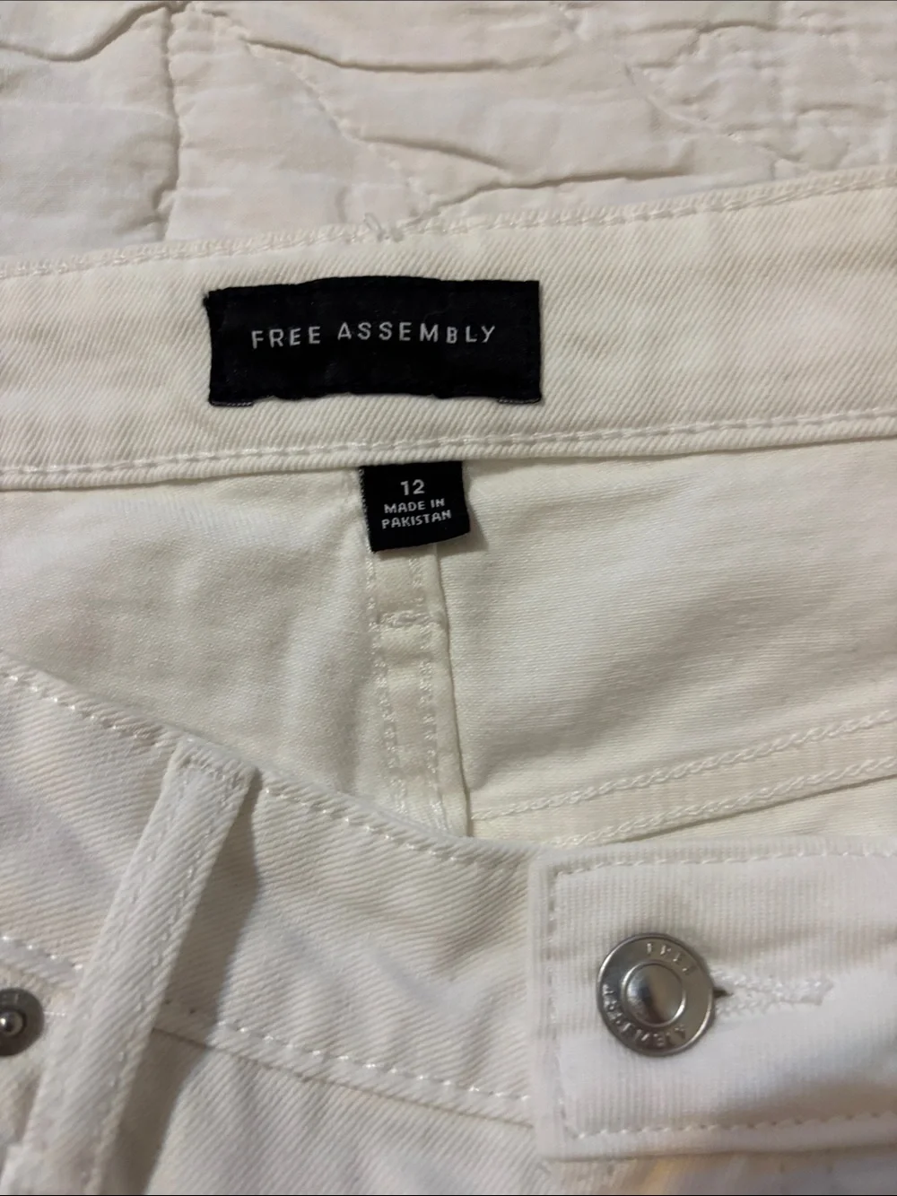 White Denim Rolled-Hem Jean Shorts - Classic Casual